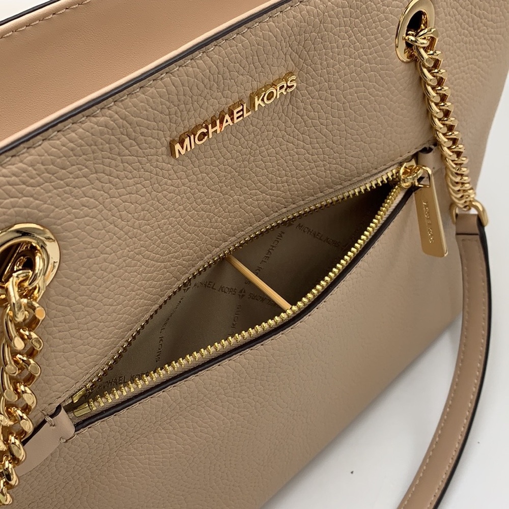 Michael Kors Medium Front Pocket Shoulder Chain Tote & LG Multifunctional Wallet - Picture 13 of 16